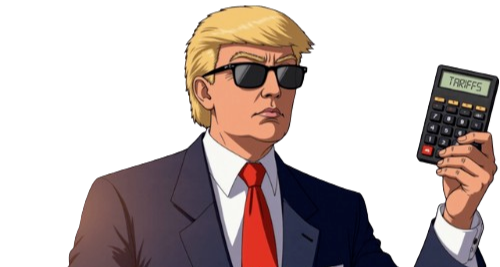 Trump with Calculator